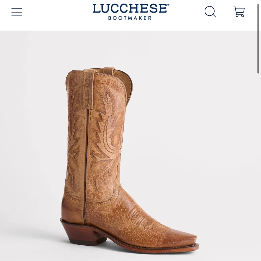 Lucchese Tan Western Boots